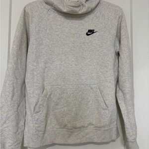 Nike Women's Light Gray Cowl Neck Sweater